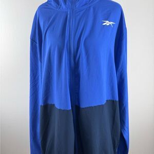 Reebok Men's Two-Tone Blue and Black Windbreaker